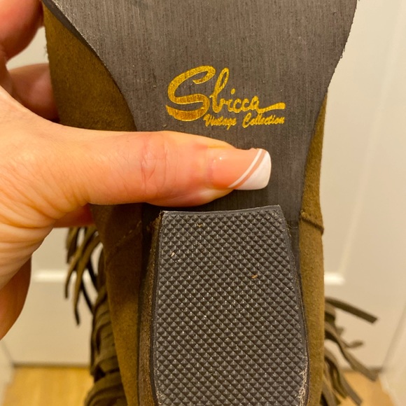 NWOT Sbicca Leather/ Suede Fringe Studded Boots |Size 7.5 - Picture 3 of 10